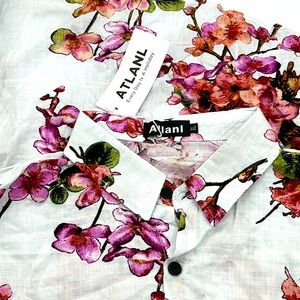 NWT | Atlanl Men’s Floral Tropical Short Sleeve Button Down Shirt | Size: XL